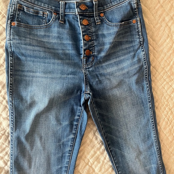 Madewell 10 inch high rise skinny crop jeans - Picture 2 of 4